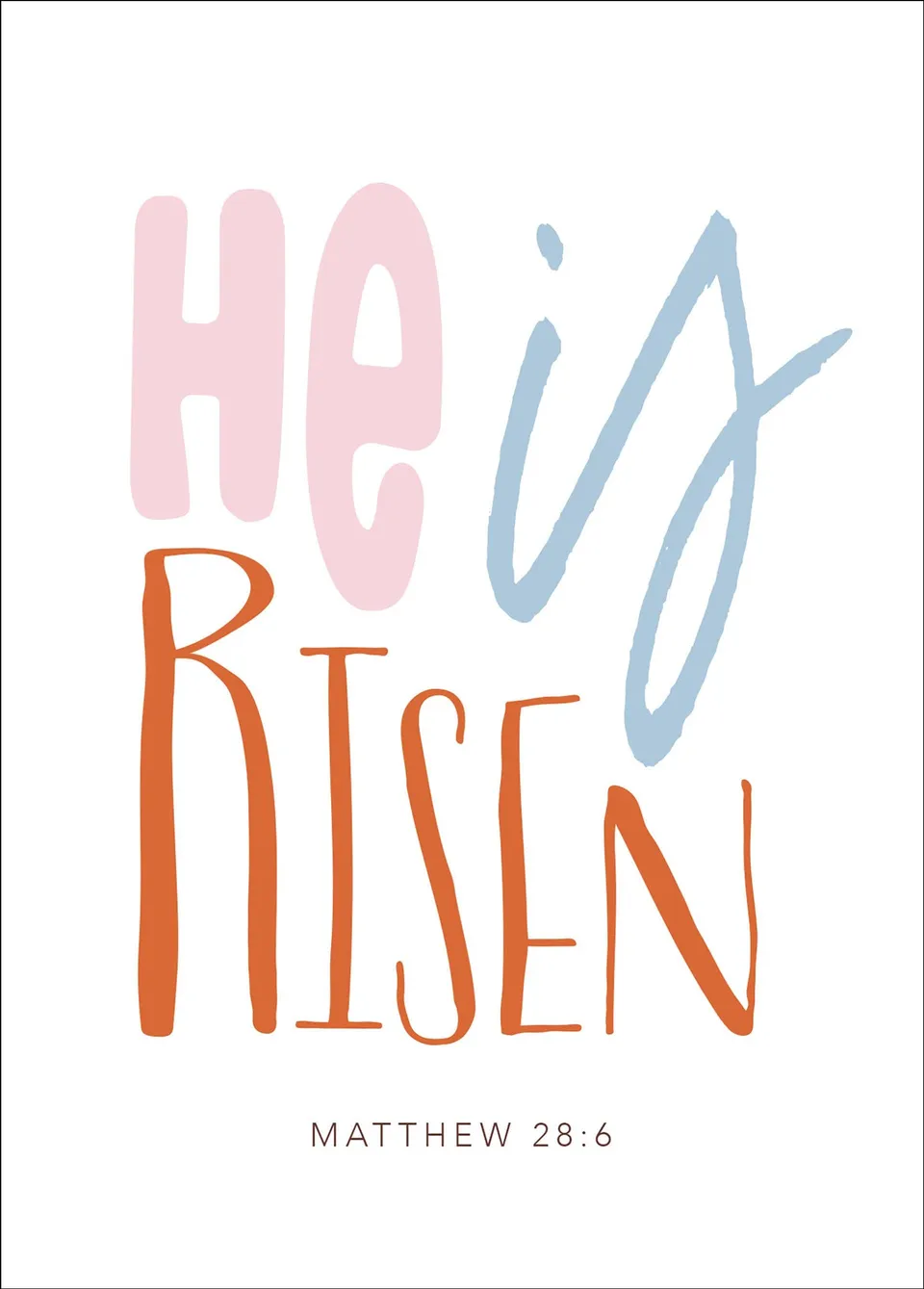 fontis-he-is-risen-postkarte-matthew-28-6-14-8x10-5-cm image 1