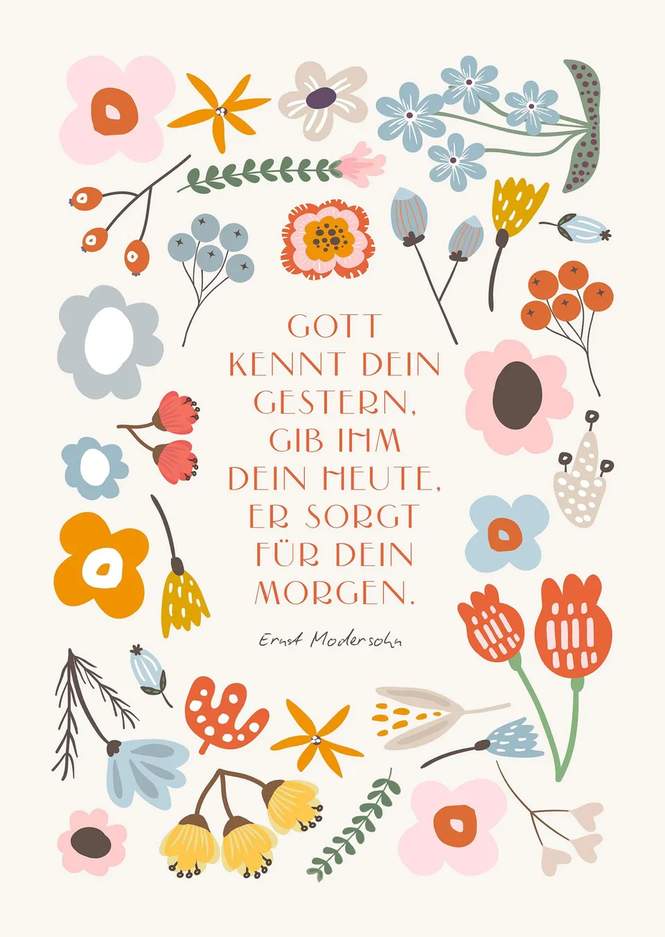 fontis-verlag-gott-kennt-dein-gestern-poster-a3 image 1