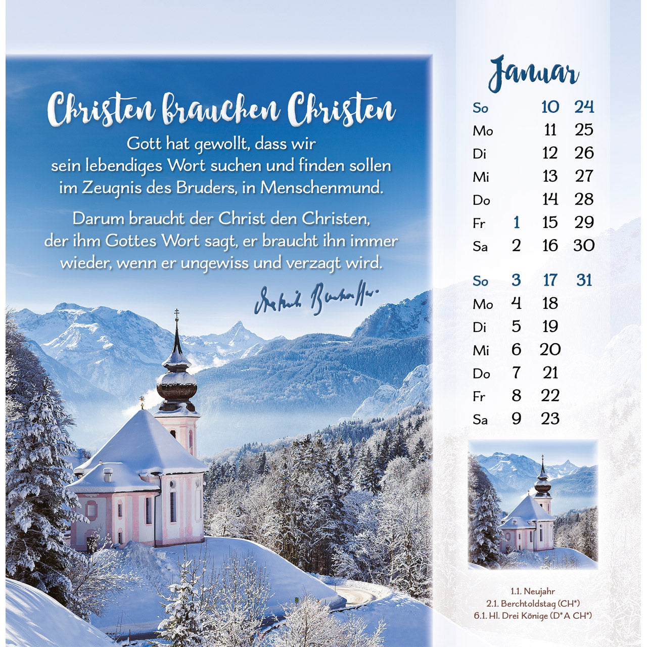 fontis-gott-ist-f-r-dich-2027-postkartenkalender-16x16 image 3