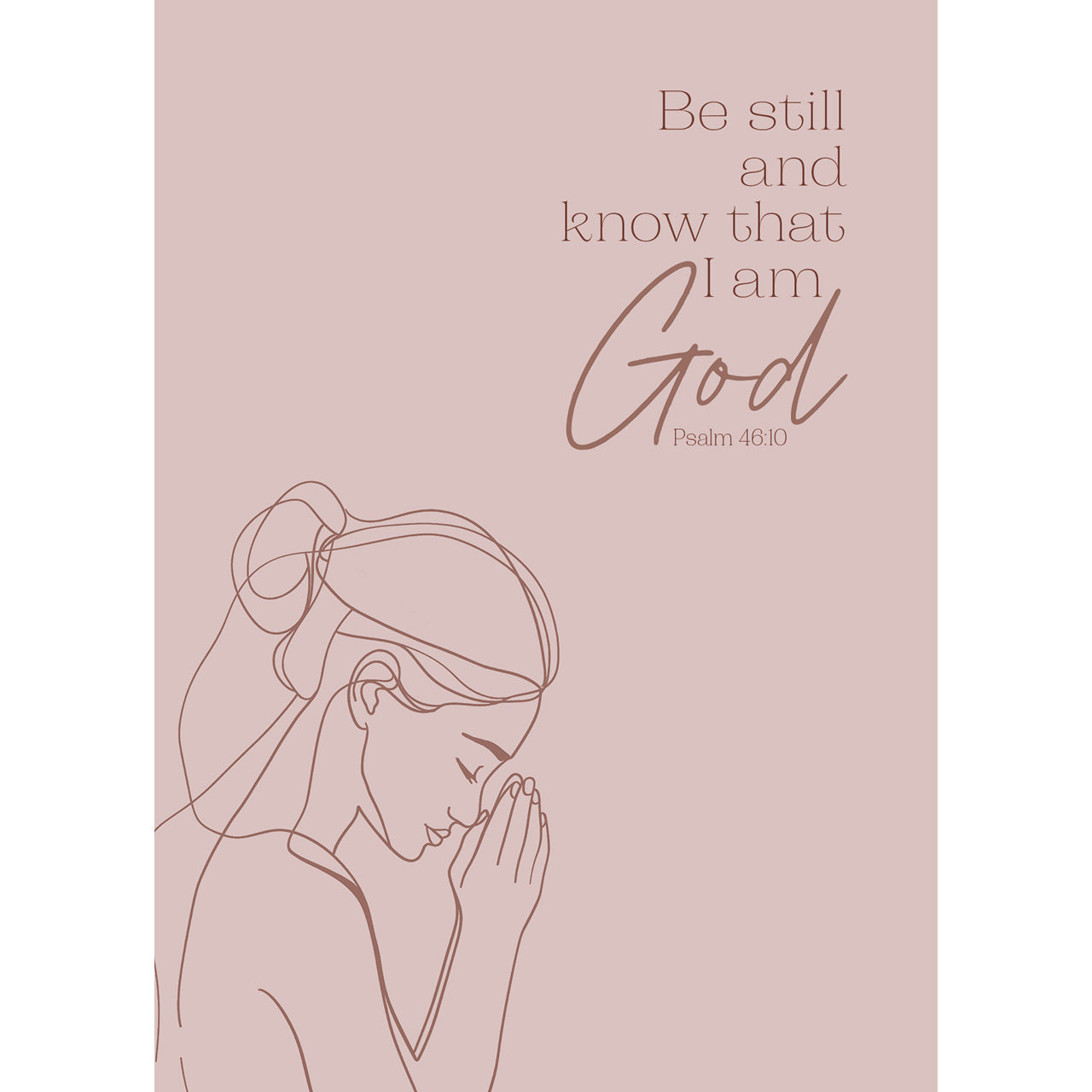 fontis-papeterie-be-still-and-know-that-i-am-god-4-postkarten-psalm-46 image 1