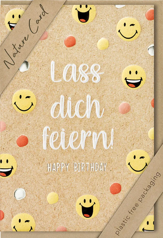 fontis-papeterie-lass-dich-feiern-happy-birthday-faltkarte-geburtstag image 1