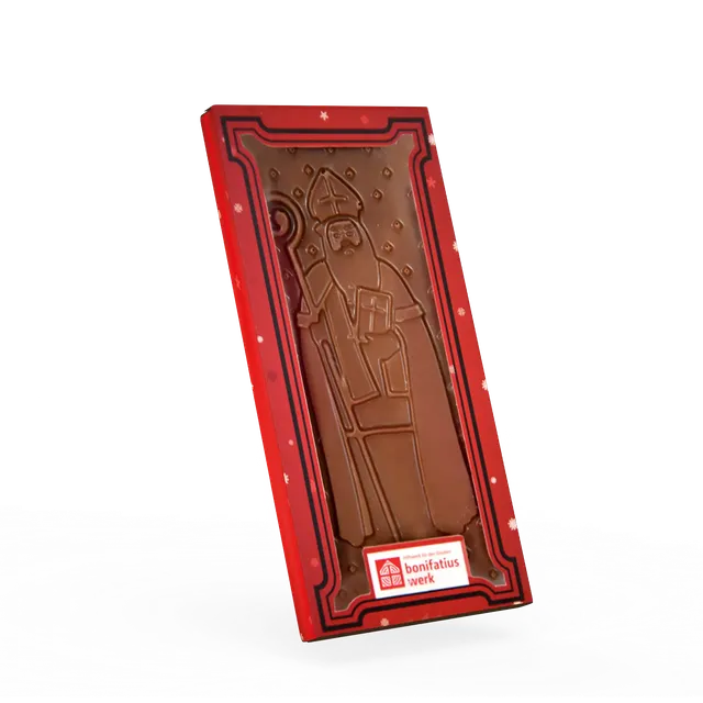 bonifatiuswerk-nikolaus-tafel-schokolade-100-g-cacao-trace image 1