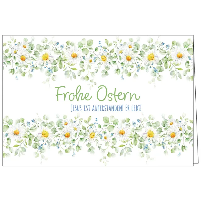 fontis-frohe-ostern-faltkarte-jesus-ist-auferstanden-mit-umschlag image 1