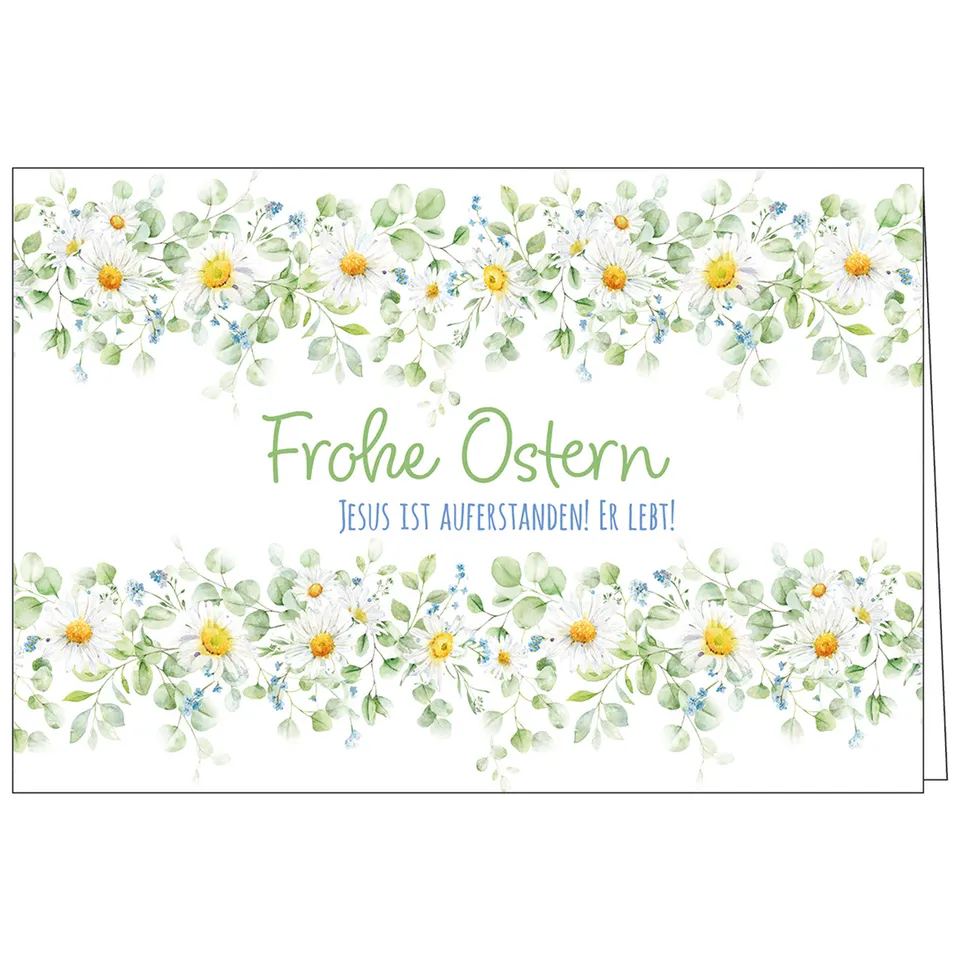 fontis-frohe-ostern-faltkarte-jesus-ist-auferstanden-mit-umschlag image 1