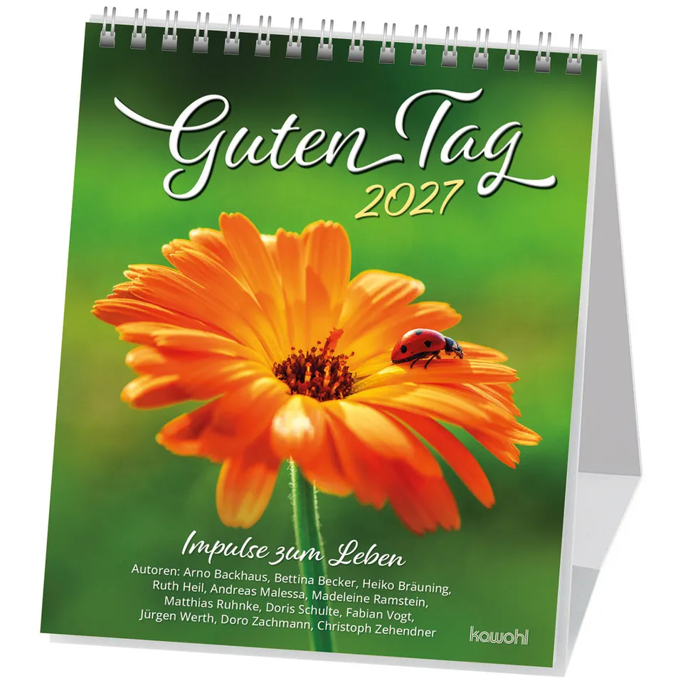 fontis-kalender-guten-tag-2027-postkartenkalender-impulse-14x16-cm image 1