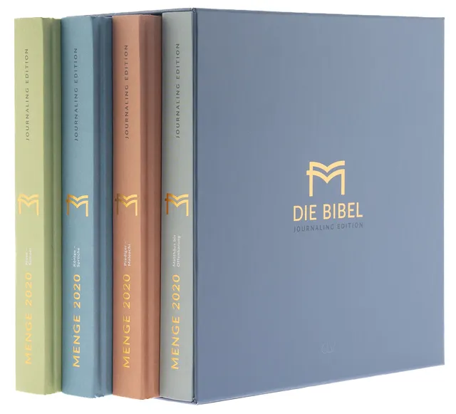 menge-2020-journaling-edition-bibel-schreibrand-4-b-nde-schuber image 1