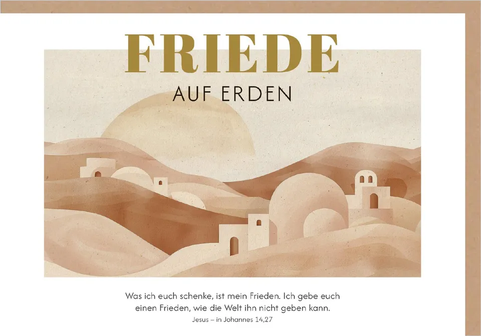 fontis-papeterie-friede-auf-erden-faltkarte-weihnachten-mit-umschlag image 1