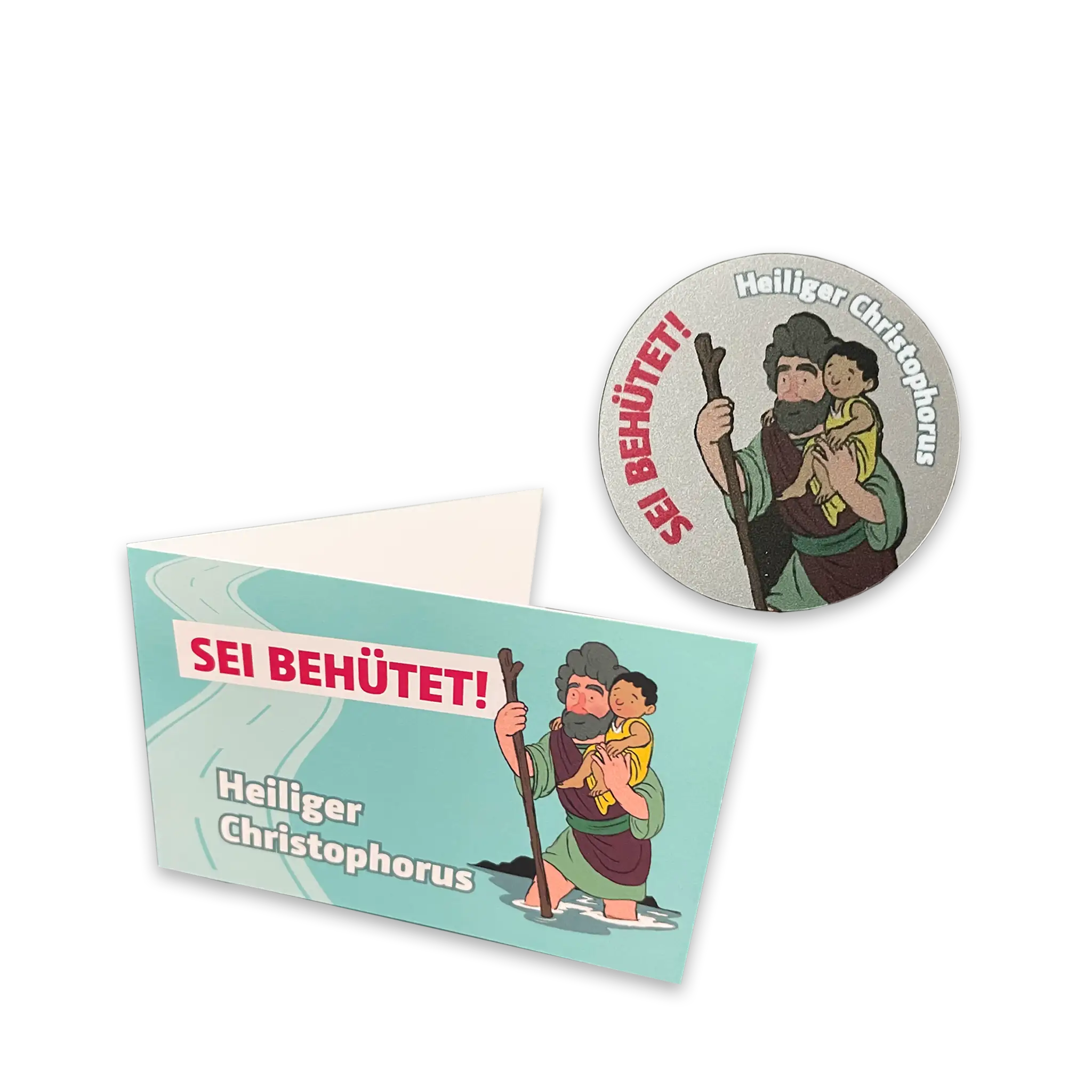 bonifatiuswerk-sei-beh-tet-aufkleber-christophorus-3-5-cm image 1