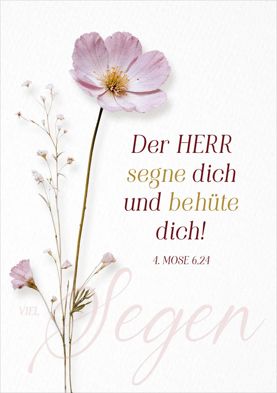 fontis-papeterie-faltkarte-der-herr-segne-dich-doppelkarte-segen image 1