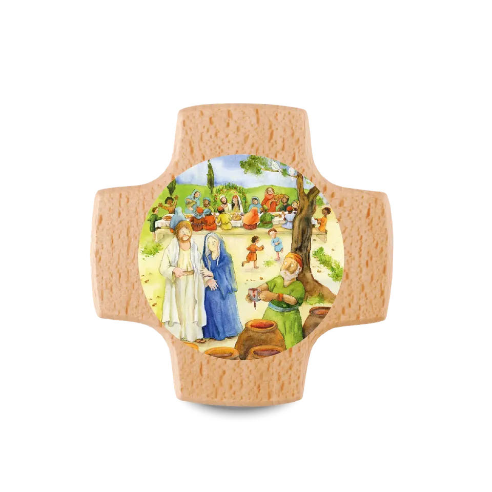 bonifatiuswerk-unser-fest-mit-jesus-holzkreuz-buche-8x8-cm-2027 image 1