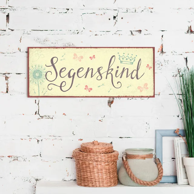 fontis-geschenke-segenskind-metallschild-34-5-x-14-cm-vintage image 1