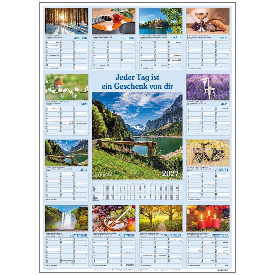 fontis-kalender-jeder-tag-ist-ein-geschenk-wandkalender-2027-50x70 image 1