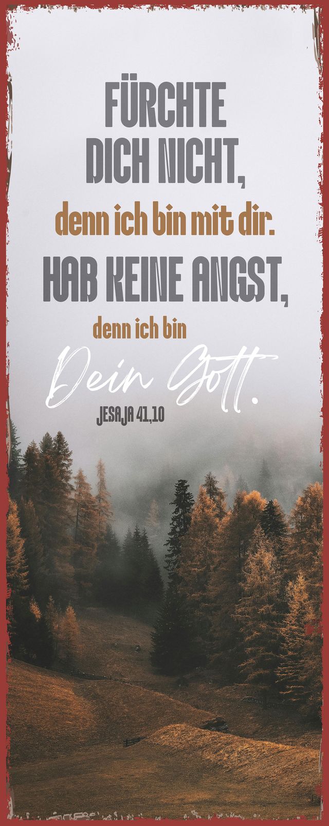 fontis-geschenke-f-rchte-dich-nicht-metallschild-wald-im-nebel image 1