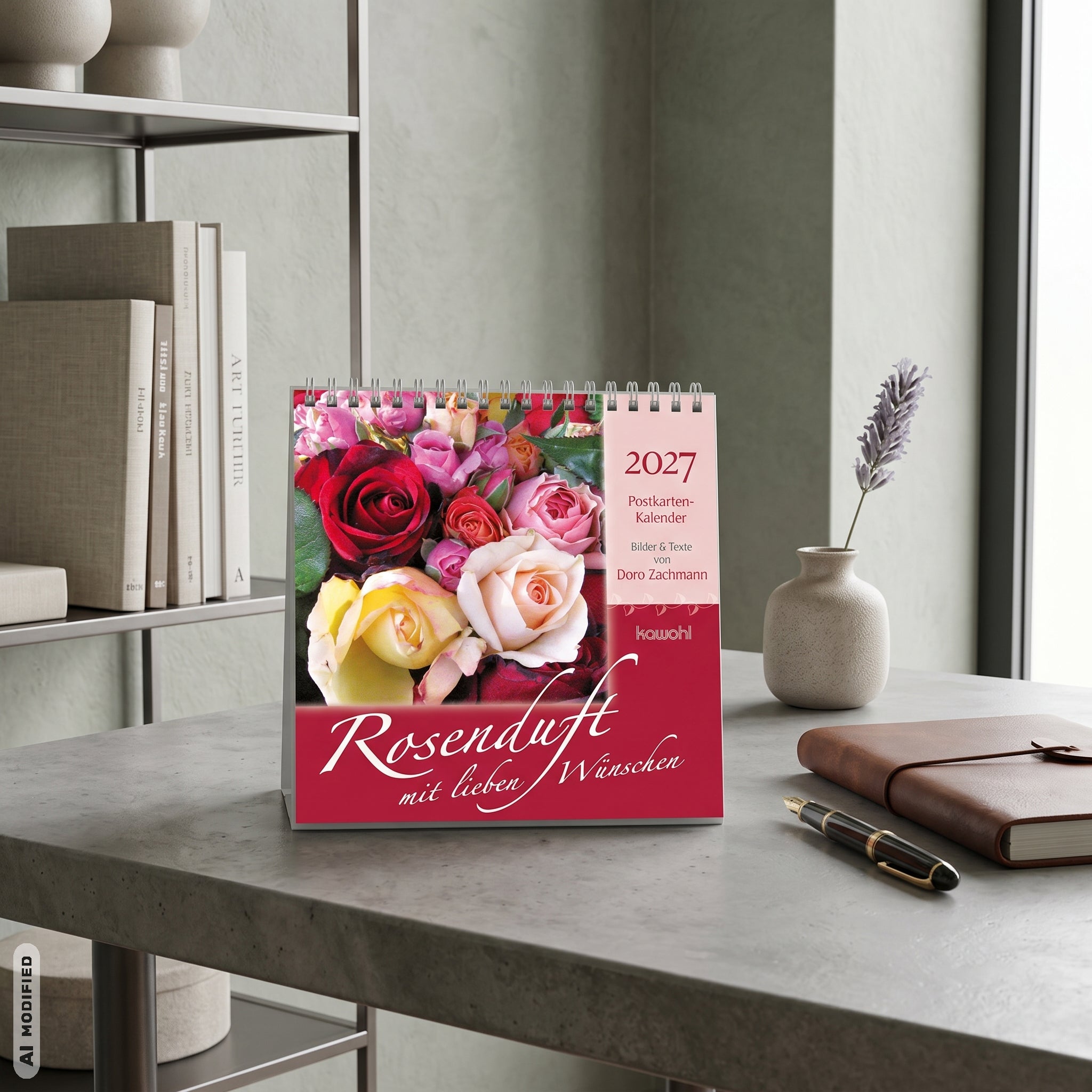 fontis-kalender-rosenduft-mit-lieben-w-nschen-2027-postkarten image 2