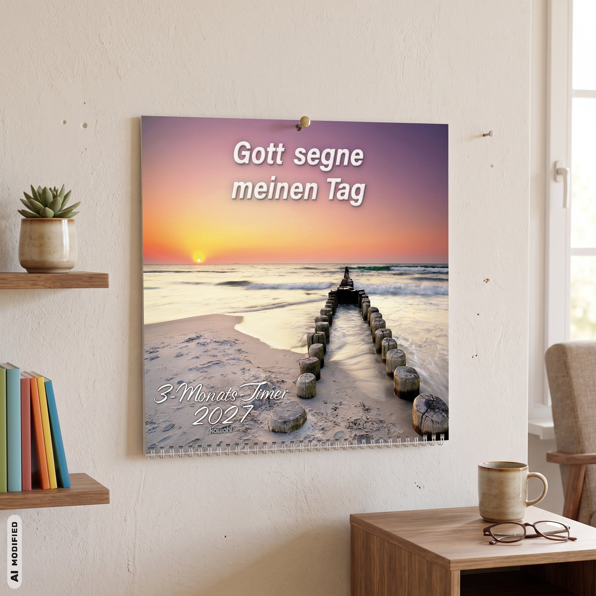 fontis-kalender-gott-segne-meinen-tag-2027-wandkalender-3-monate image 2