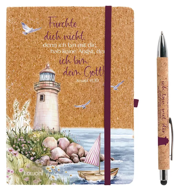 fontis-f-rchte-dich-nicht-kork-schreibset-notizbuch-stift image 1