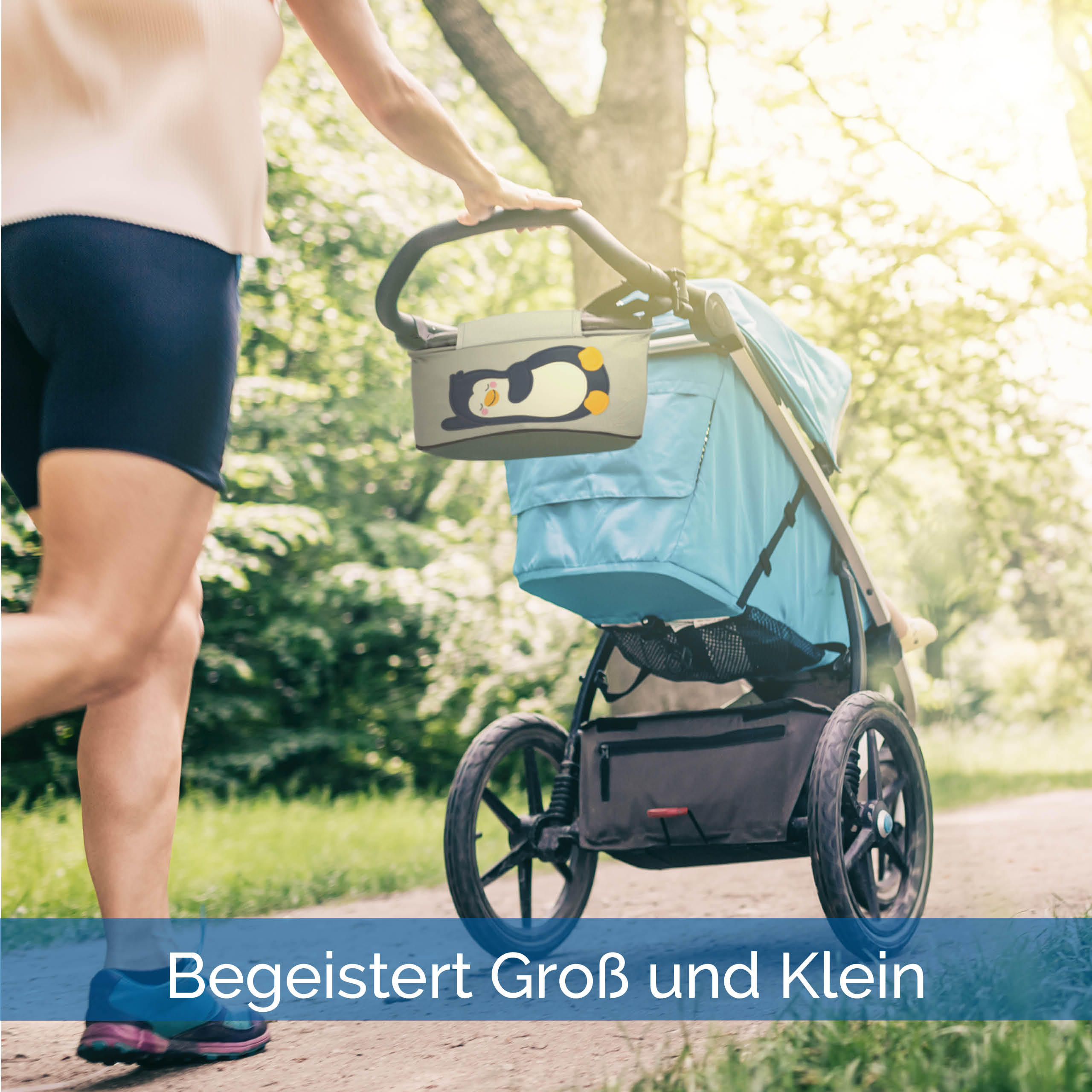 gl-ckswolke-kinderwagen-organizer-fuchs-grau-buggytasche-mit-getr-nkehalter image 4