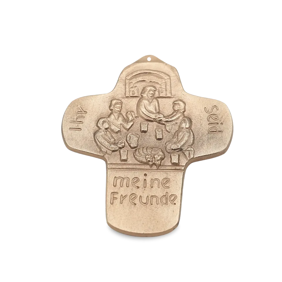 bonifatiuswerk-ihr-seid-meine-freunde-bronzekreuz-erstkommunion image 1