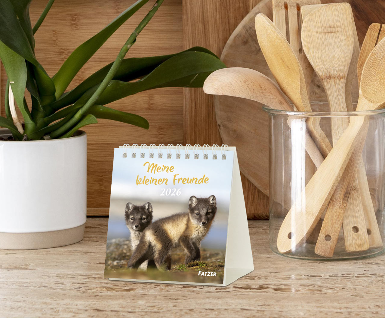 fontis-kalender-meine-kleinen-freunde-2027-aufstellkalender-tiere-kinder image 2
