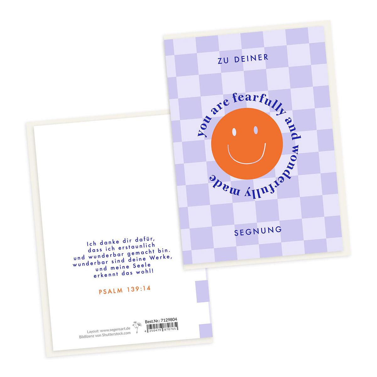fontis-papeterie-zur-segnung-doppelkarte-smiley-taufe-5er image 1