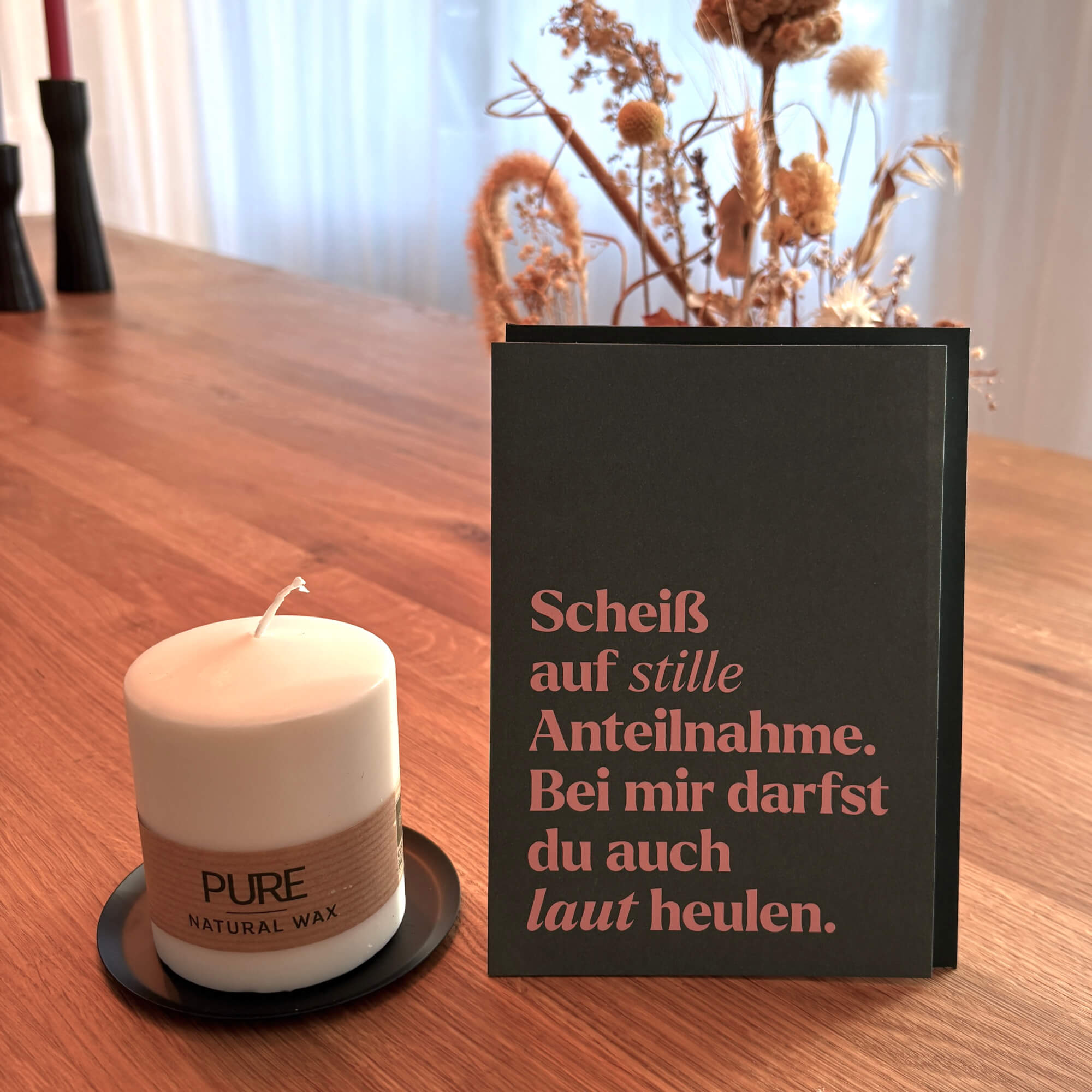 gedenken-schenken-lichtblick-gedenkkerze-mit-teller-schwarz image 4