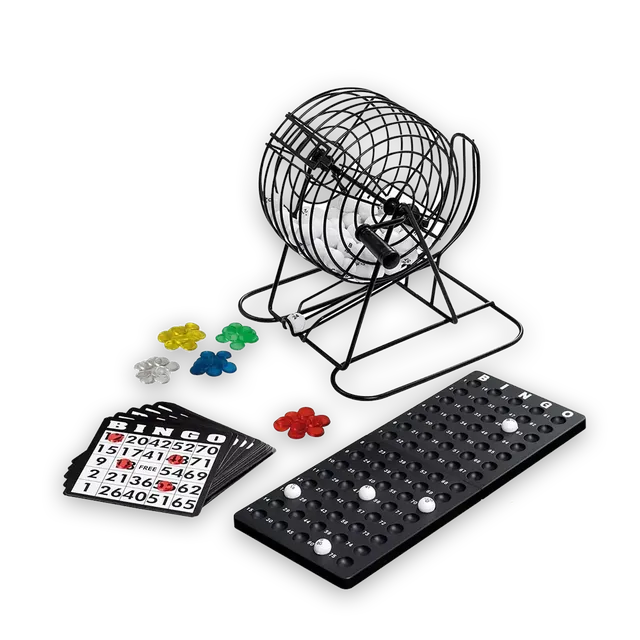 bonifatiuswerk-bingo-set-gesellschaftsspiel-metalltrommel-75-kugeln image 1