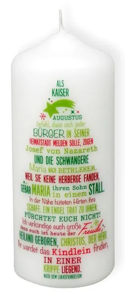 fontis-geschenke-weihnachtskerze-tannenbaum-form-weihnachtsgeschichte image 1