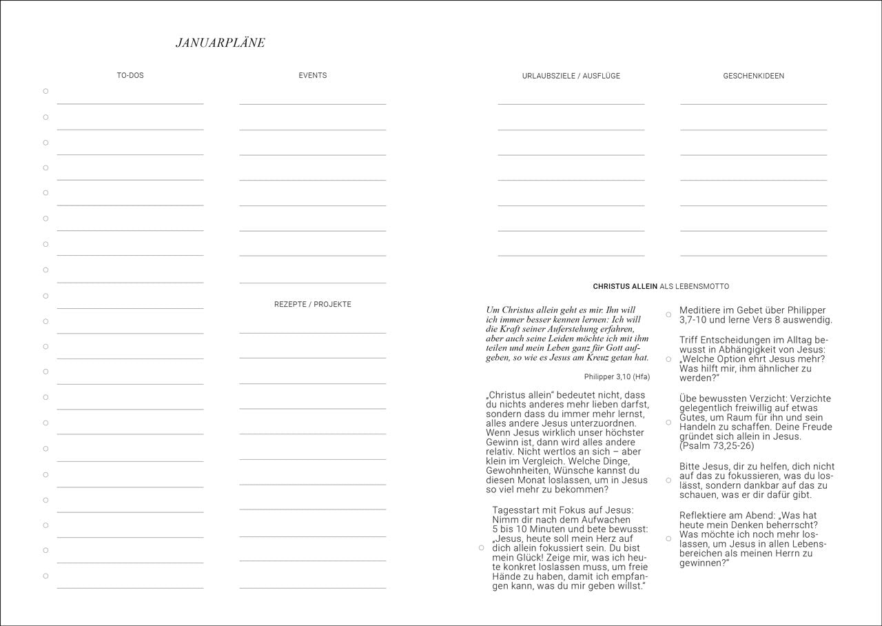 fontis-the-planner-2027-journal-kalender-um-christus-leinen image 8
