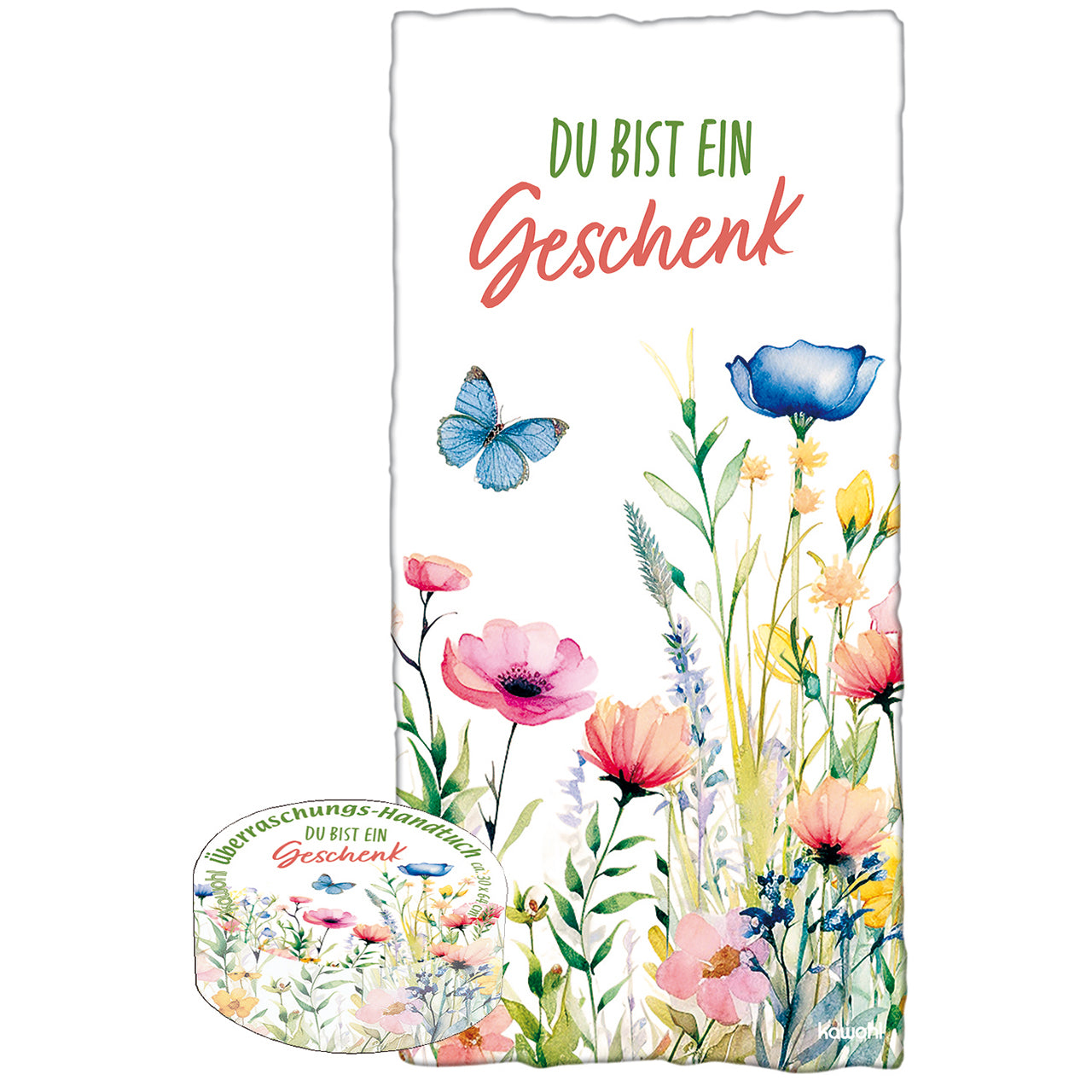 fontis-du-bist-ein-geschenk-handtuch-baumwolle-30x60 image 1