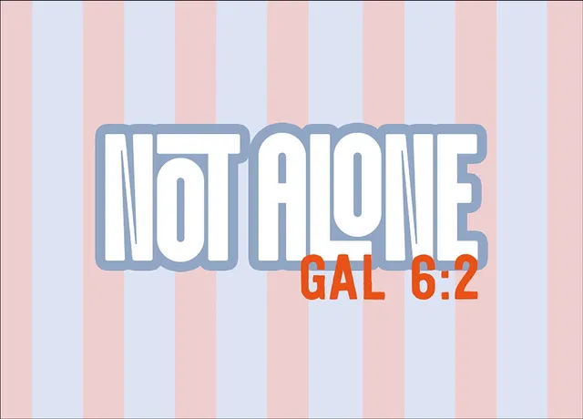 fontis-papeterie-not-alone-mini-karte-englisch-galater-6-2 image 1