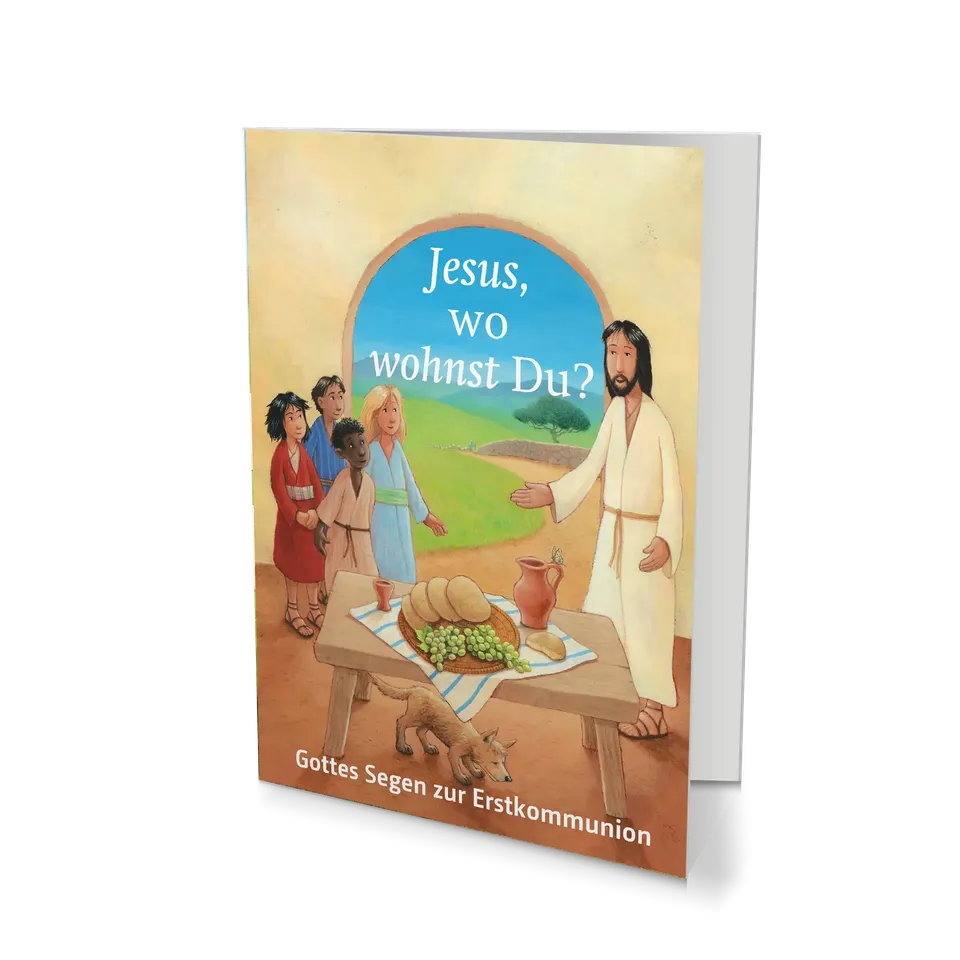 bonifatiuswerk-jesus-wo-wohnst-du-karte-erstkommunion-kinder image 1