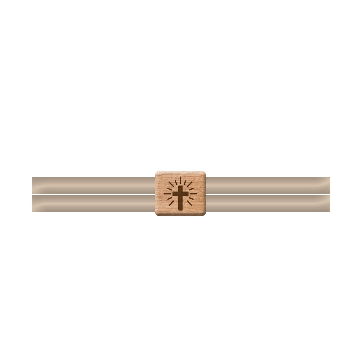 fontis-geschenke-kreuz-textilarmband-holz-beige-verstellbar image 1