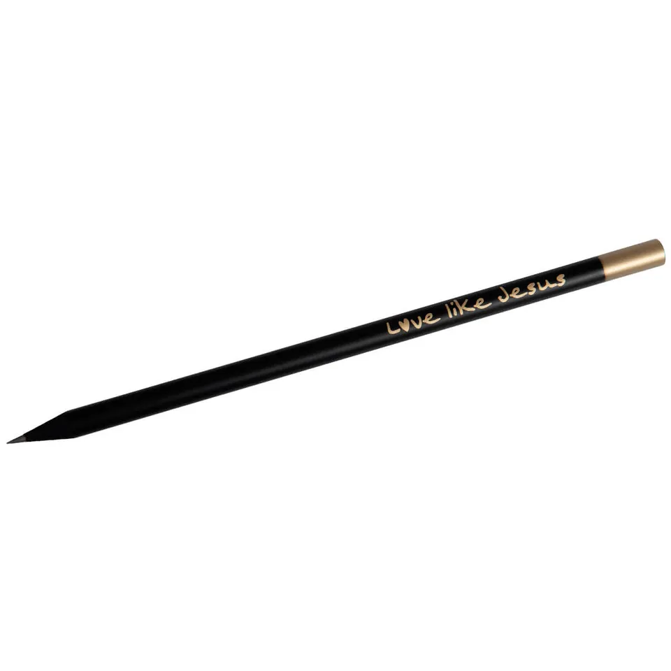 fontis-love-like-jesus-bleistift-schwarz-gold image 1