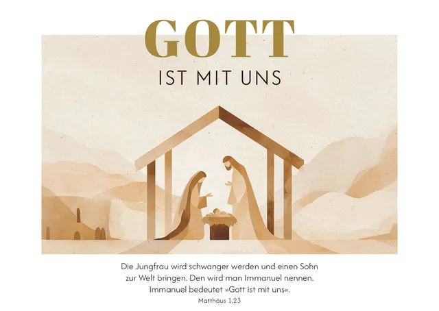 fontis-gott-ist-mit-uns-postkarten-12er-set-weihnachten image 1