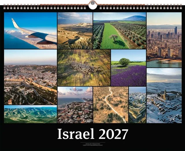 fontis-kalender-israel-2027-wandkalender-schwarzer-rand image 1