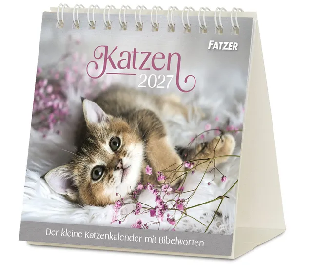 fontis-katzen-2027-aufstellkalender-tischkalender-bibelverse image 1