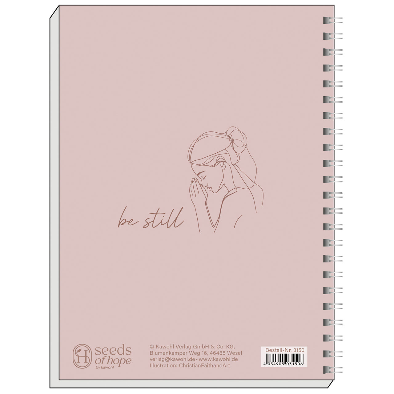 fontis-papeterie-be-still-and-know-that-i-am-god-memoblock-a5-dotted image 2