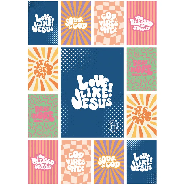 fontis-love-like-jesus-aufkleber-gru-karten-4er-set-sticker image 1