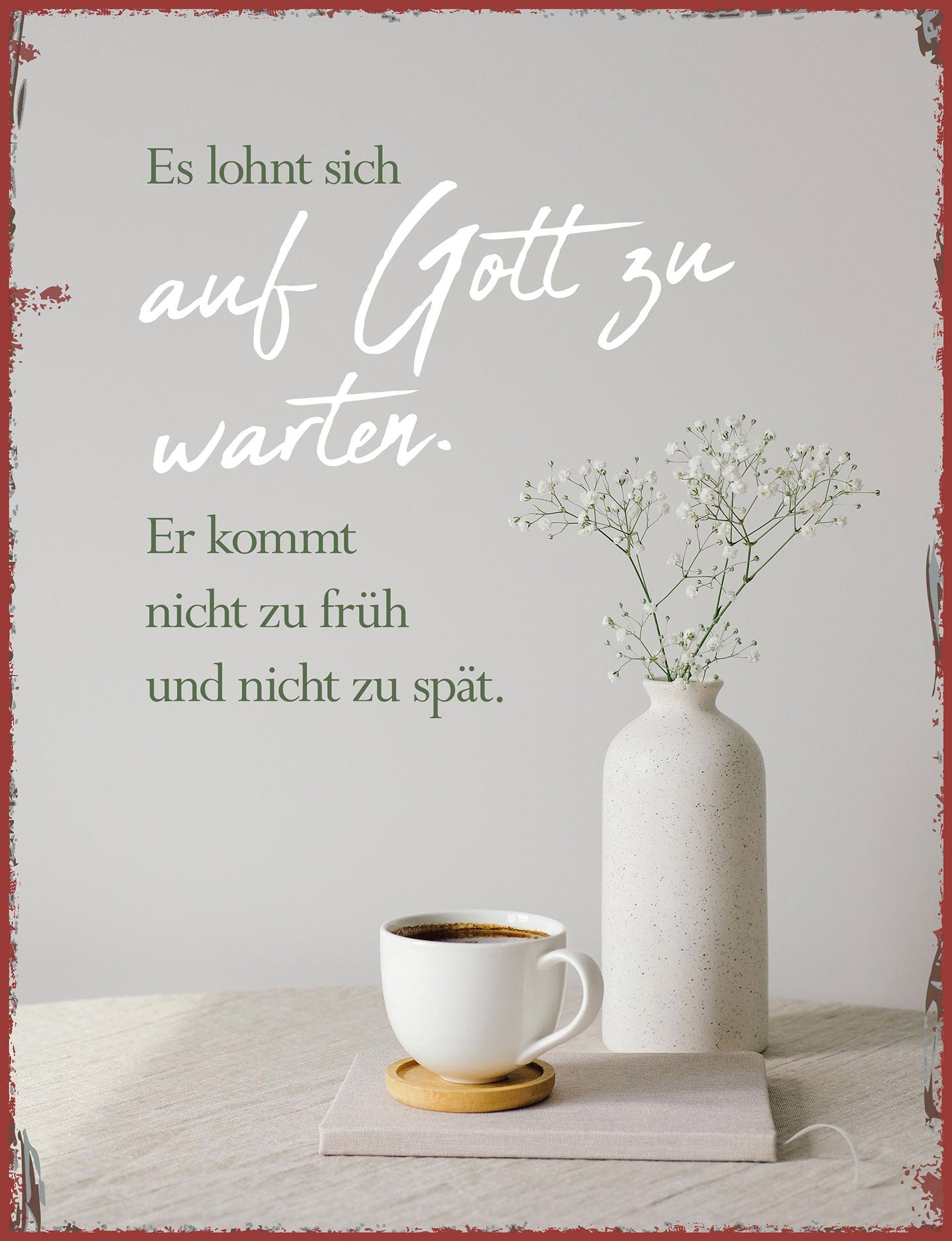fontis-geschenke-auf-gott-zu-warten-metallschild-27x35-cm-spruch image 1