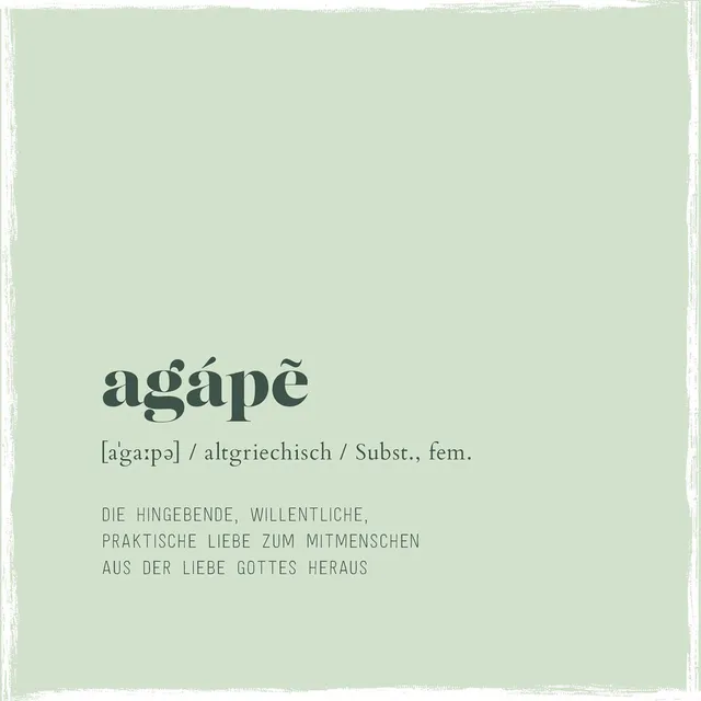 fontis-geschenke-agape-holzschild-hellgrun-13x13-cm image 1