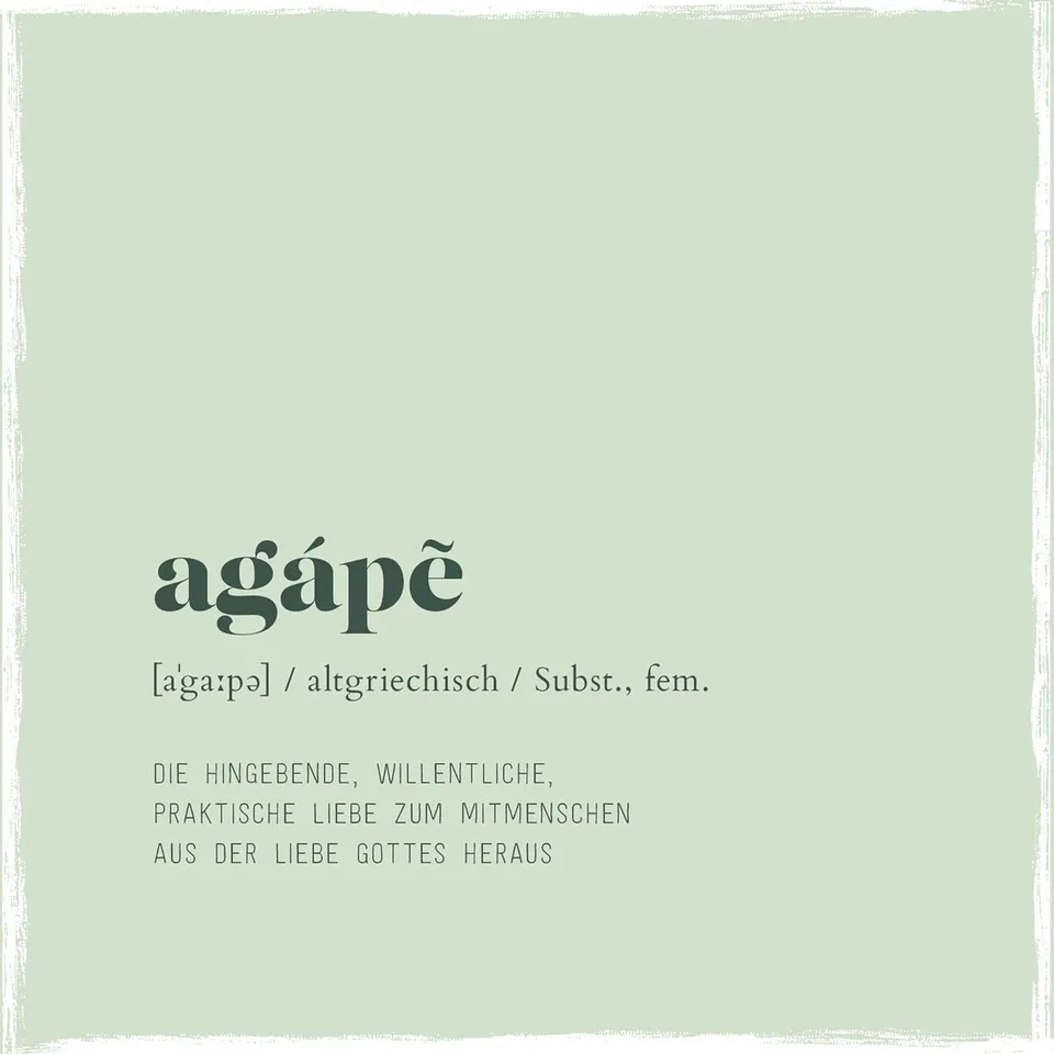 fontis-geschenke-agape-holzschild-hellgrun-13x13-cm image 1