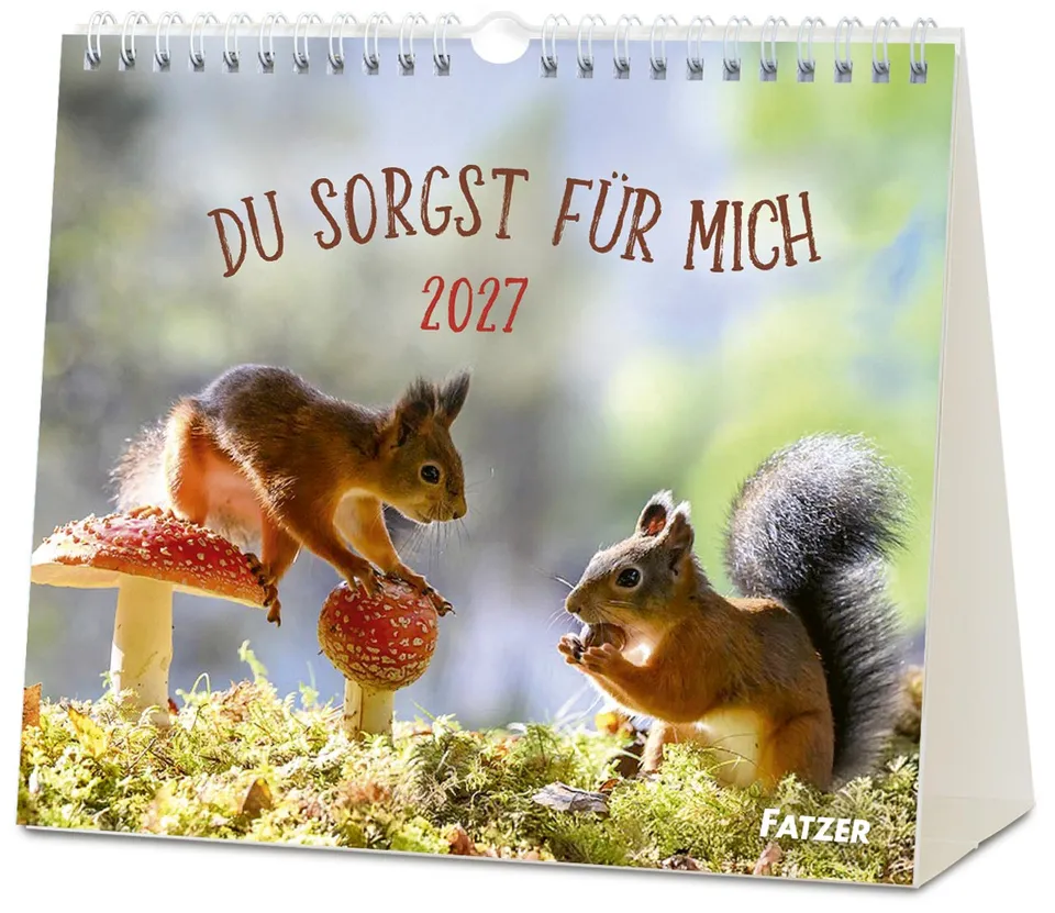 fontis-kalender-du-sorgst-f-r-mich-2027-postkartenkalender-eichh-rnchen image 1