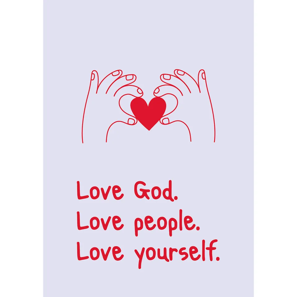 love-god-love-people-postkarten-4er-set-11x15 image 1