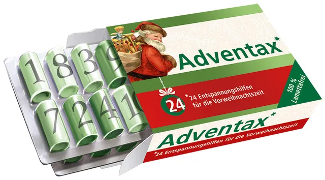 claudius-adventax-adventskalender-mit-24-losr-llchen-besinnlich image 1