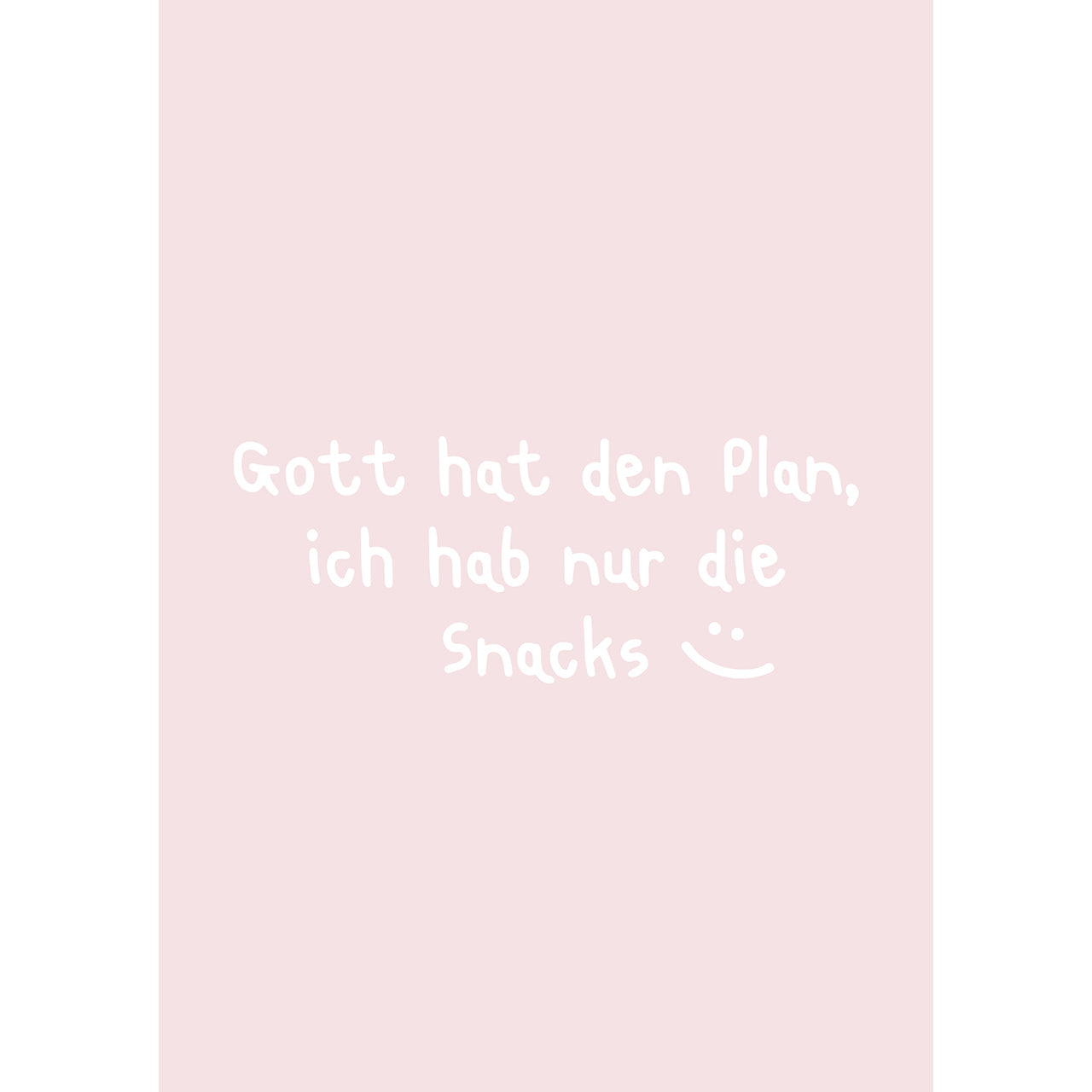 gott-hat-den-plan-ich-hab-die-snacks-postkarten-4er-set image 1