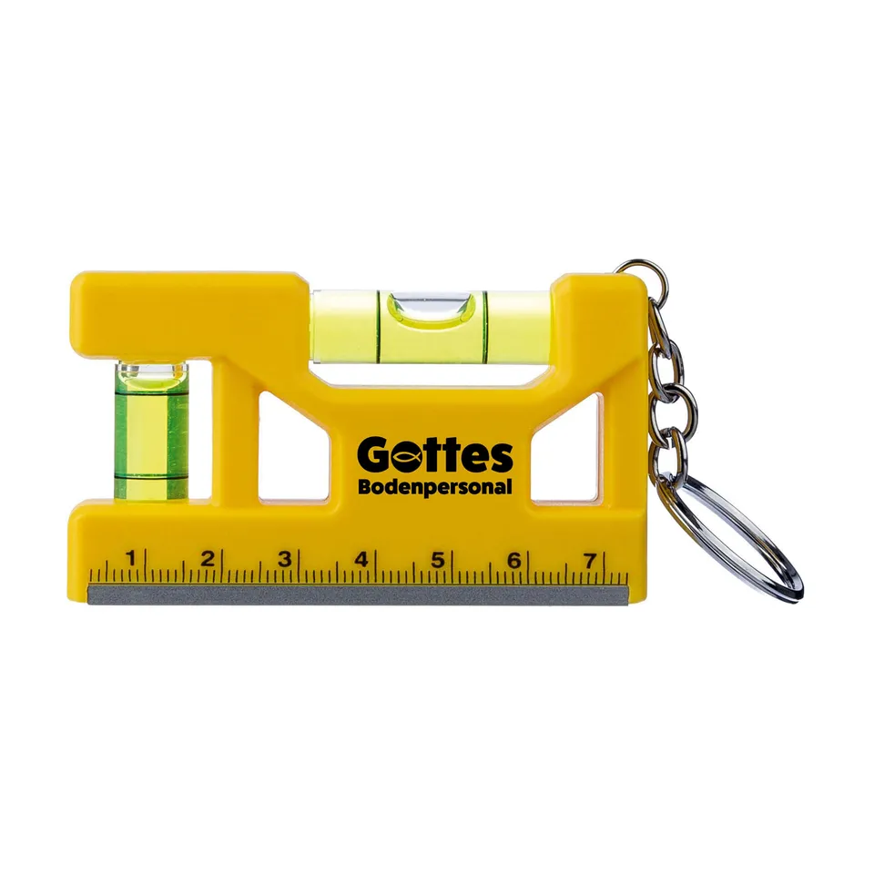 fontis-geschenke-gottes-bodenpersonal-schl-sselanh-nger-wasserwaage-gelb image 1