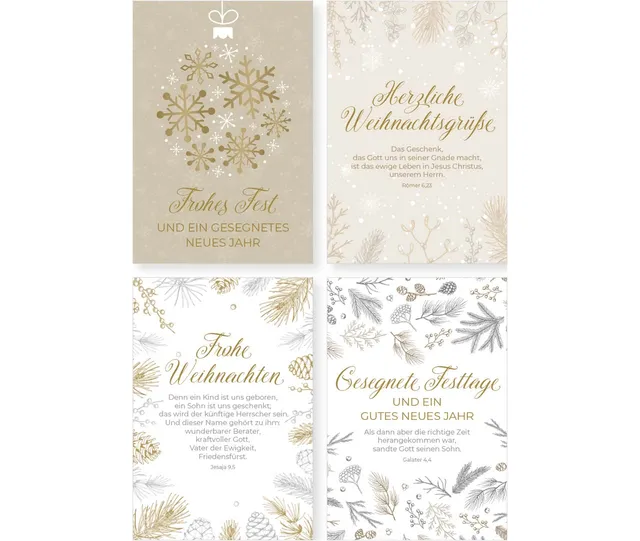 fontis-papeterie-weihnachten-minikarten-serie-8-k-rtchen-goldschrift image 1