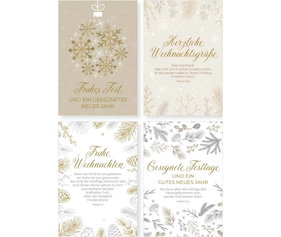 fontis-papeterie-weihnachten-minikarten-serie-8-k-rtchen-goldschrift image 1