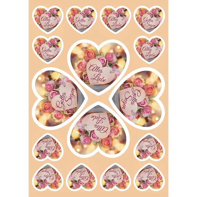 fontis-papeterie-alles-liebe-aufkleber-gru-karten-12er-herz-sticker image 1