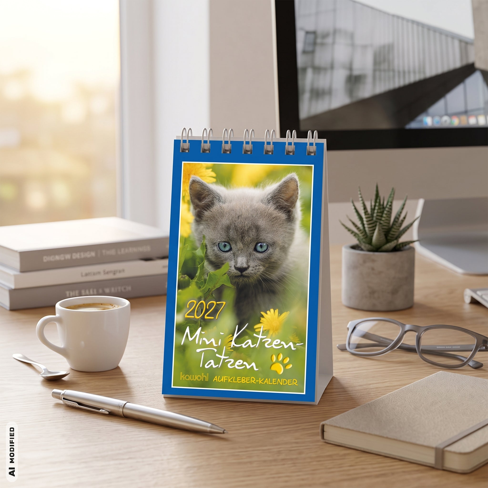 fontis-mini-katzen-tatzen-2027-aufkleberkalender-spiralbindung image 2